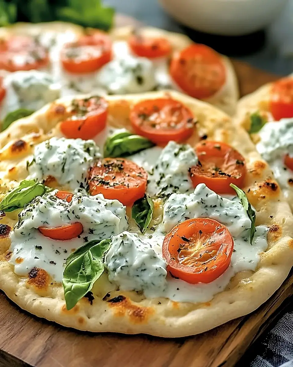 Tzatziki Chicken & Veggie Naan Pizza – Einfach lecker genießen!