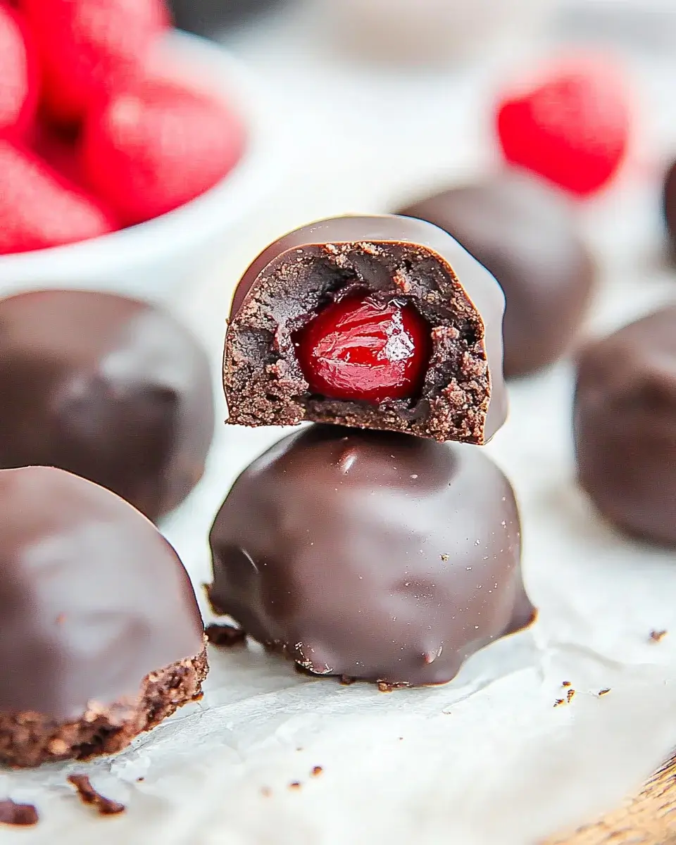 Chocolate Covered Cherry Brownie Bombs: So lecker!