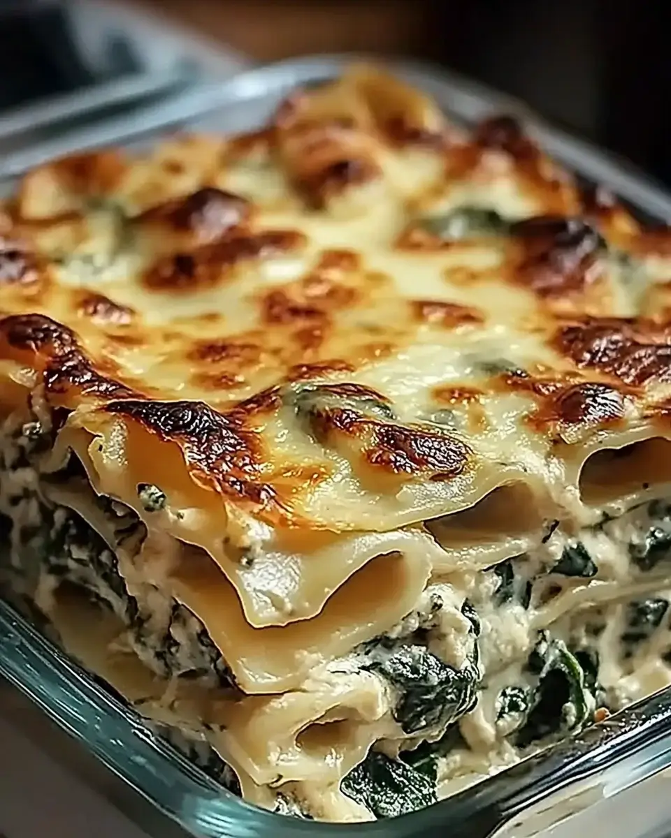 Cremige Spinat-Pilz-Lasagne: Ein Genuss für Veggie-Fans!