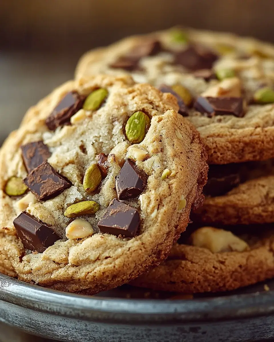 Delicious Pistachio Cream Chocolate Chip Cookies Rezept entdecken!