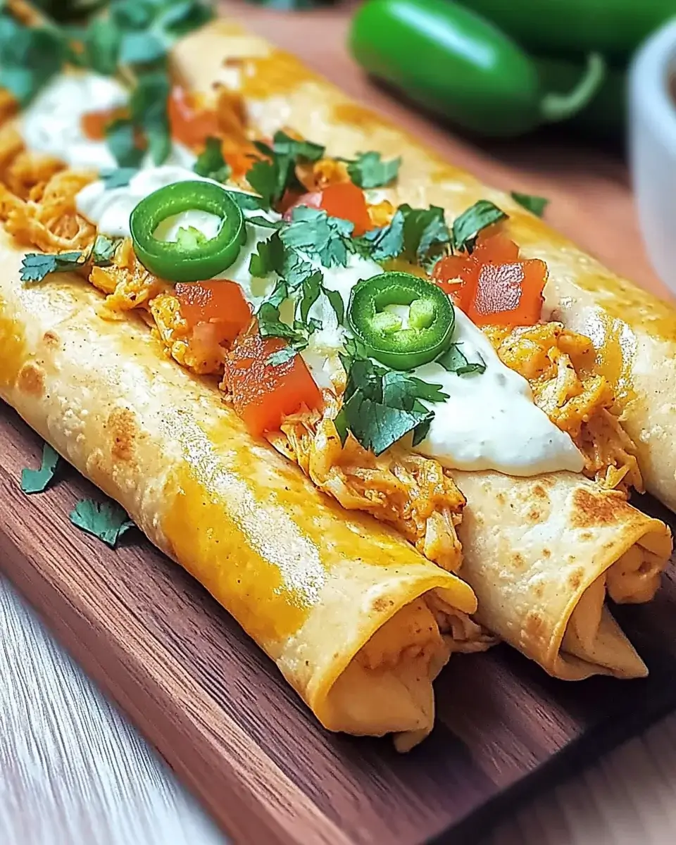 Crispy Jalapeño Popper Chicken Taquitos ganz einfach!
