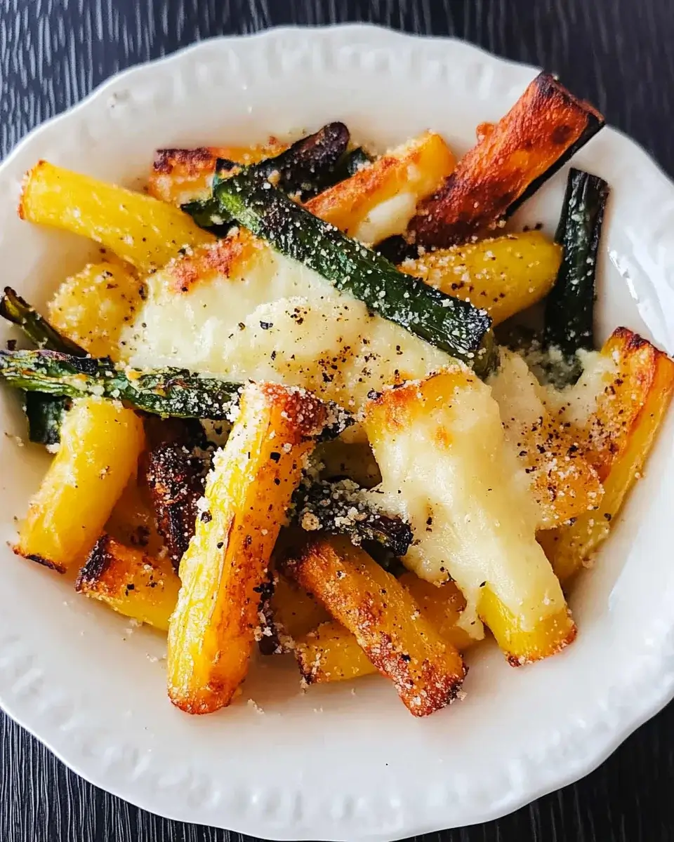 Parmesan Garlic Veggie Fries – Ein gesundes Snackvergnügen!