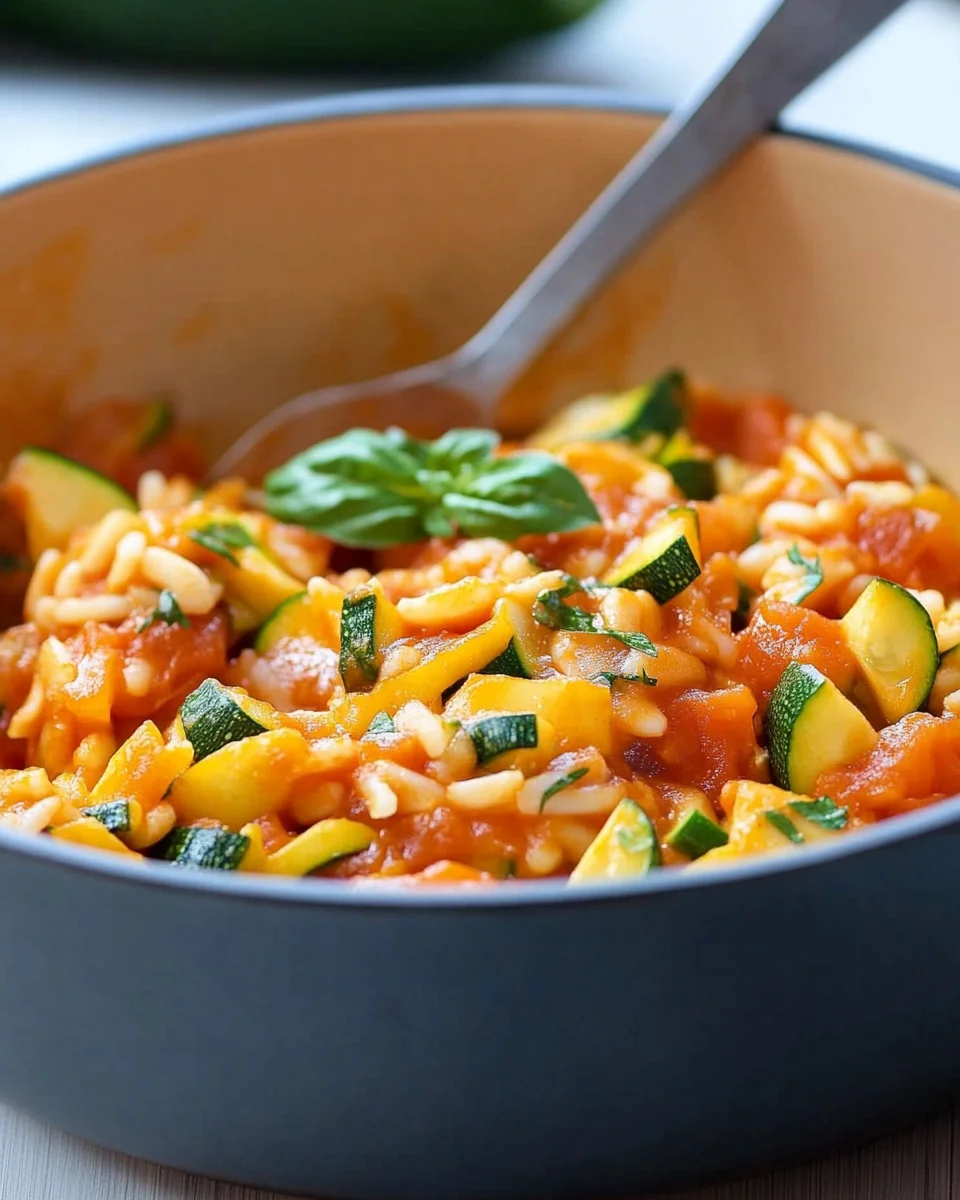 Zucchini-Tomaten-Reis: Einfaches Rezept für Genuss!