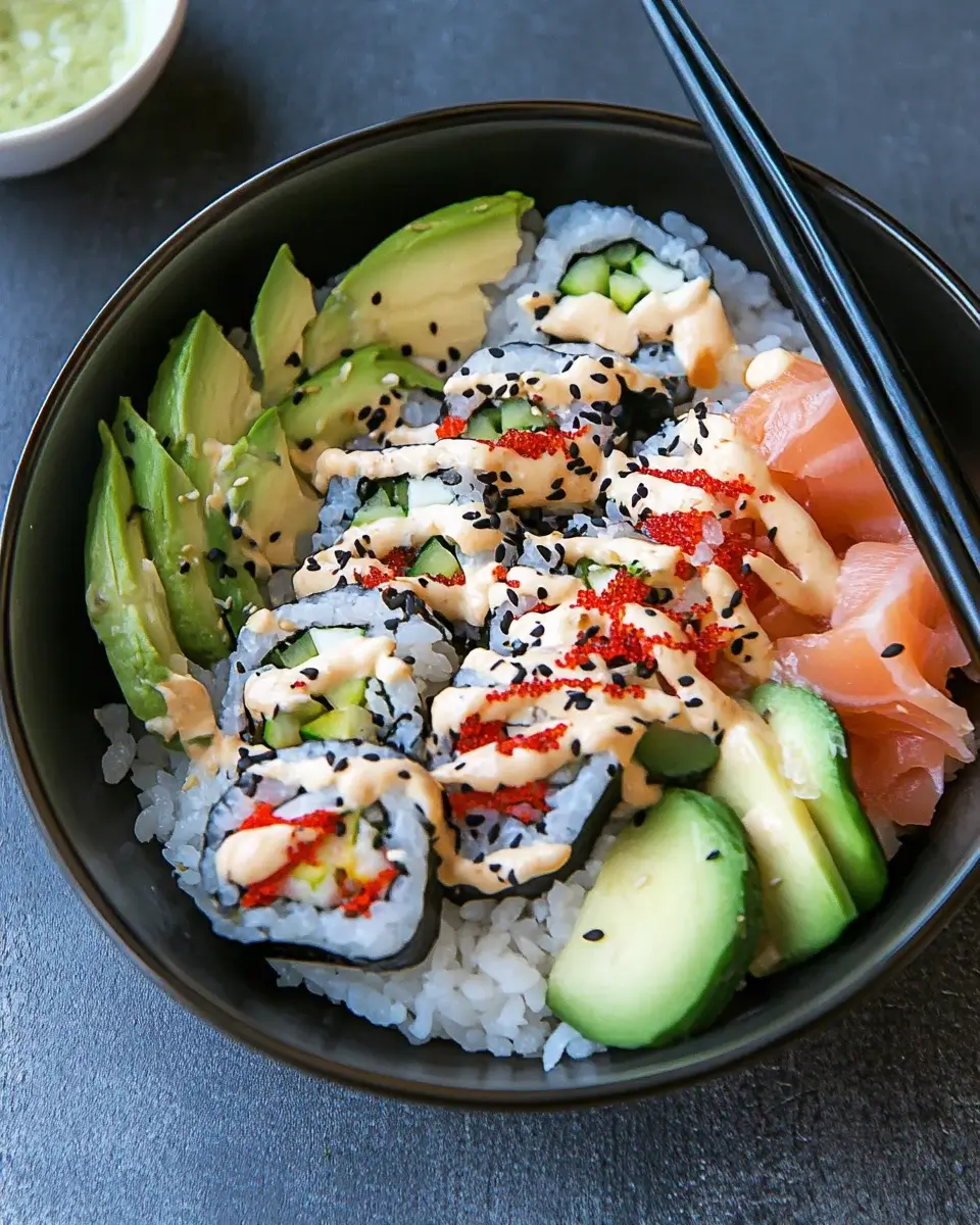 California-Roll-Sushi-Bowls: Ein Genuss für Feinschmecker!