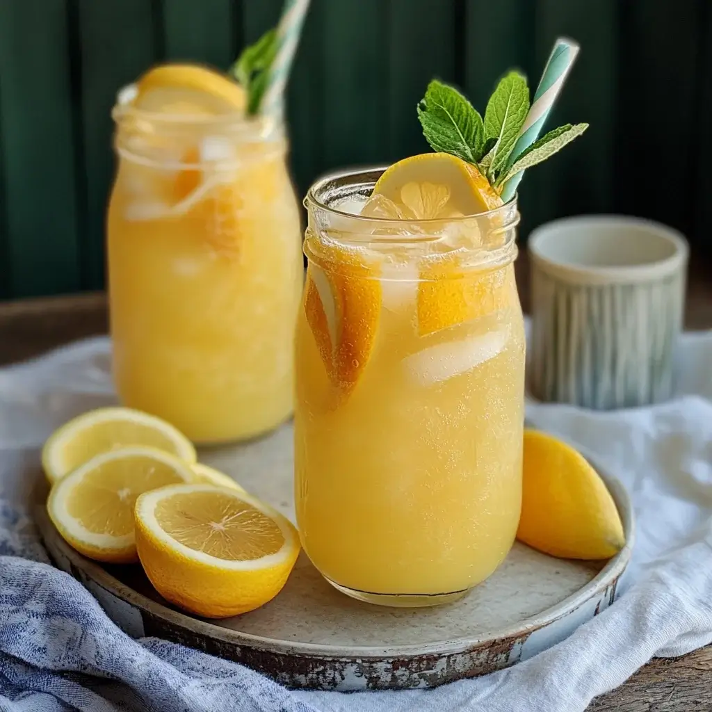 Frozen Peach Lemonade: Erfrischendes Sommergetränk selbst machen!