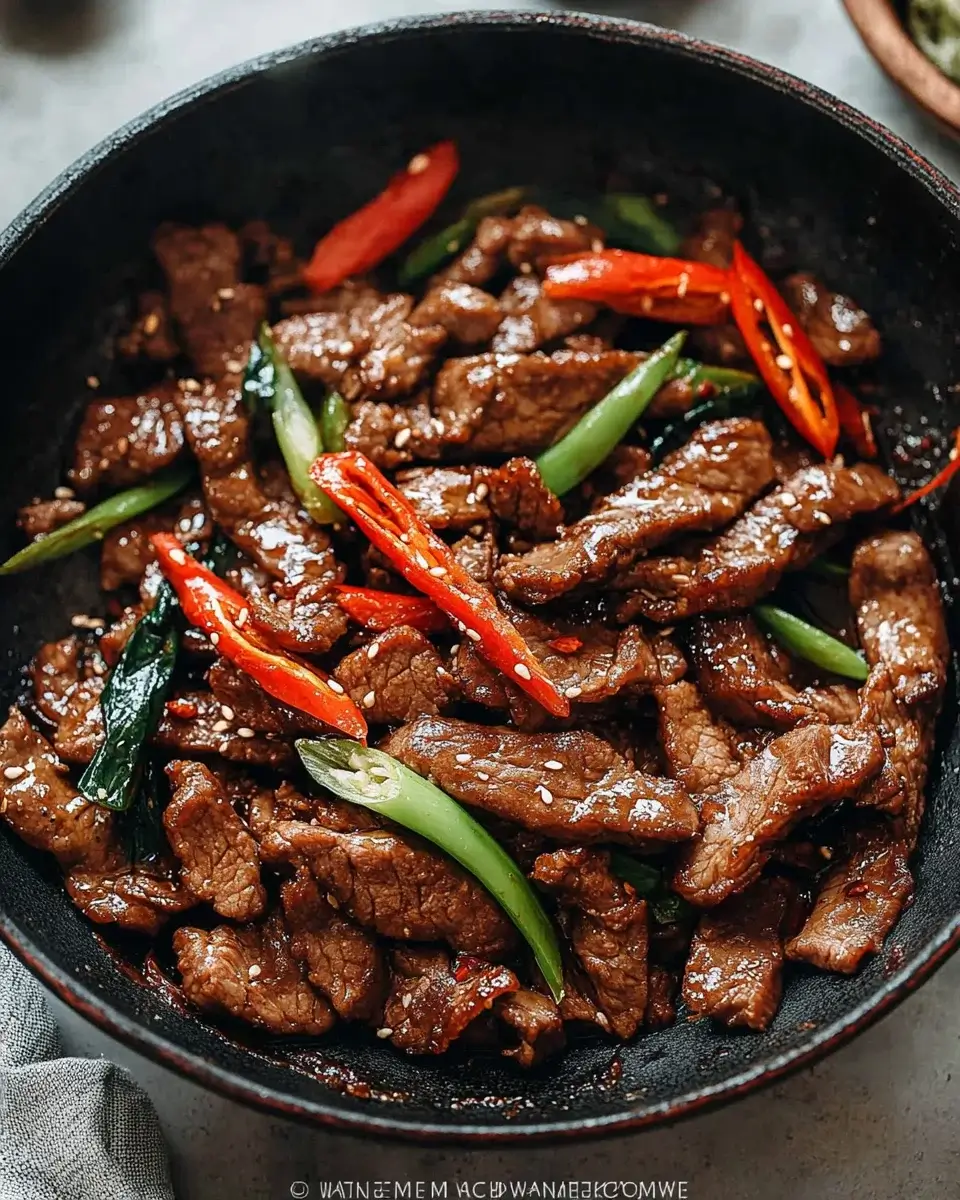Sweet Ginger Beef Stir Fry: Ein schnelles Rezept!