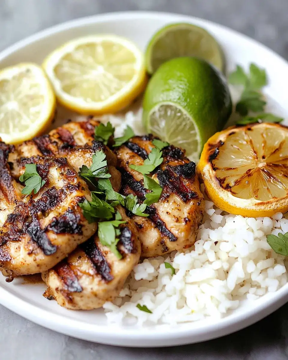 Gegrilltes Hähnchen mit Zitrone und Kräutern: Ein Genuss!
