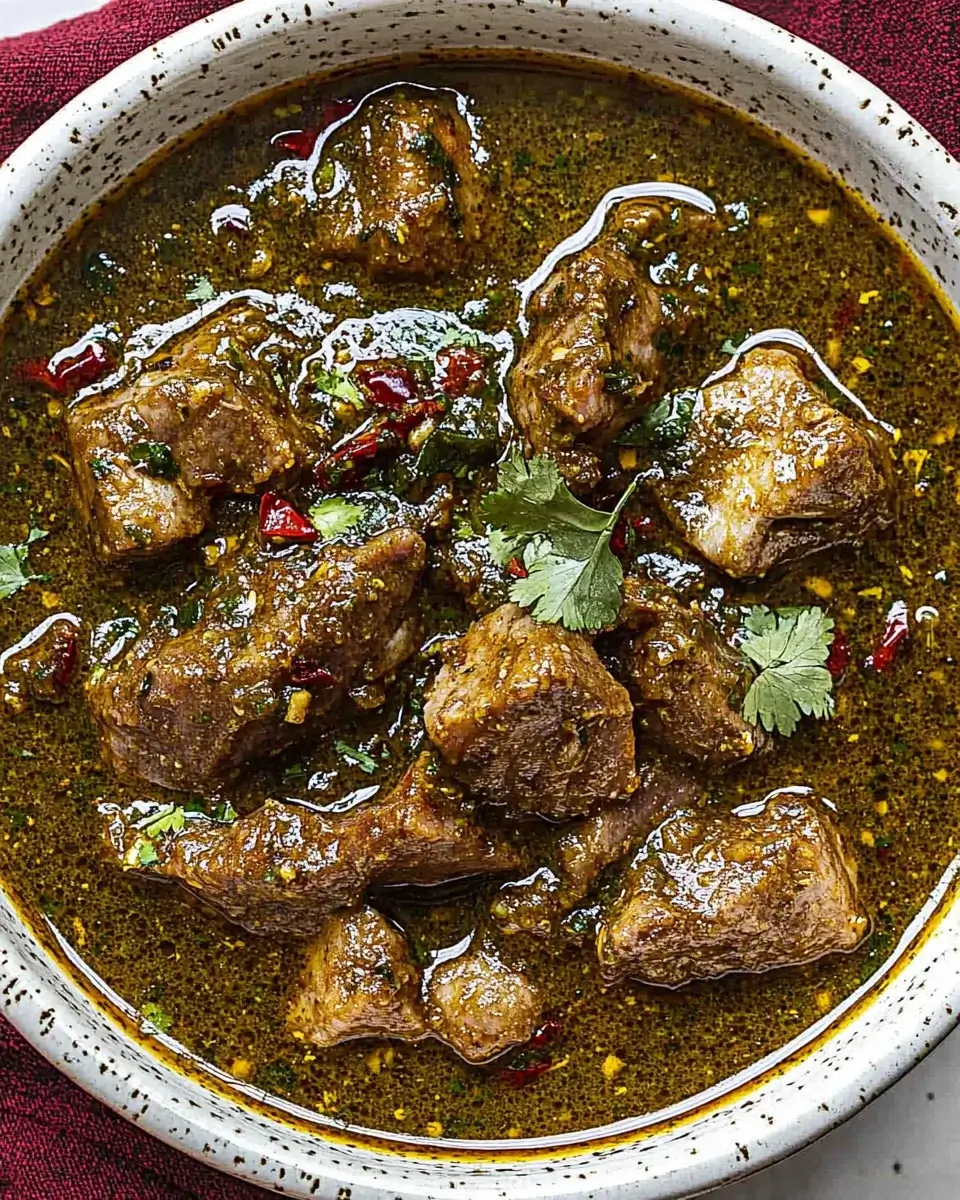 Mexikanisches Rindfleisch Chile Verde leicht gemacht!