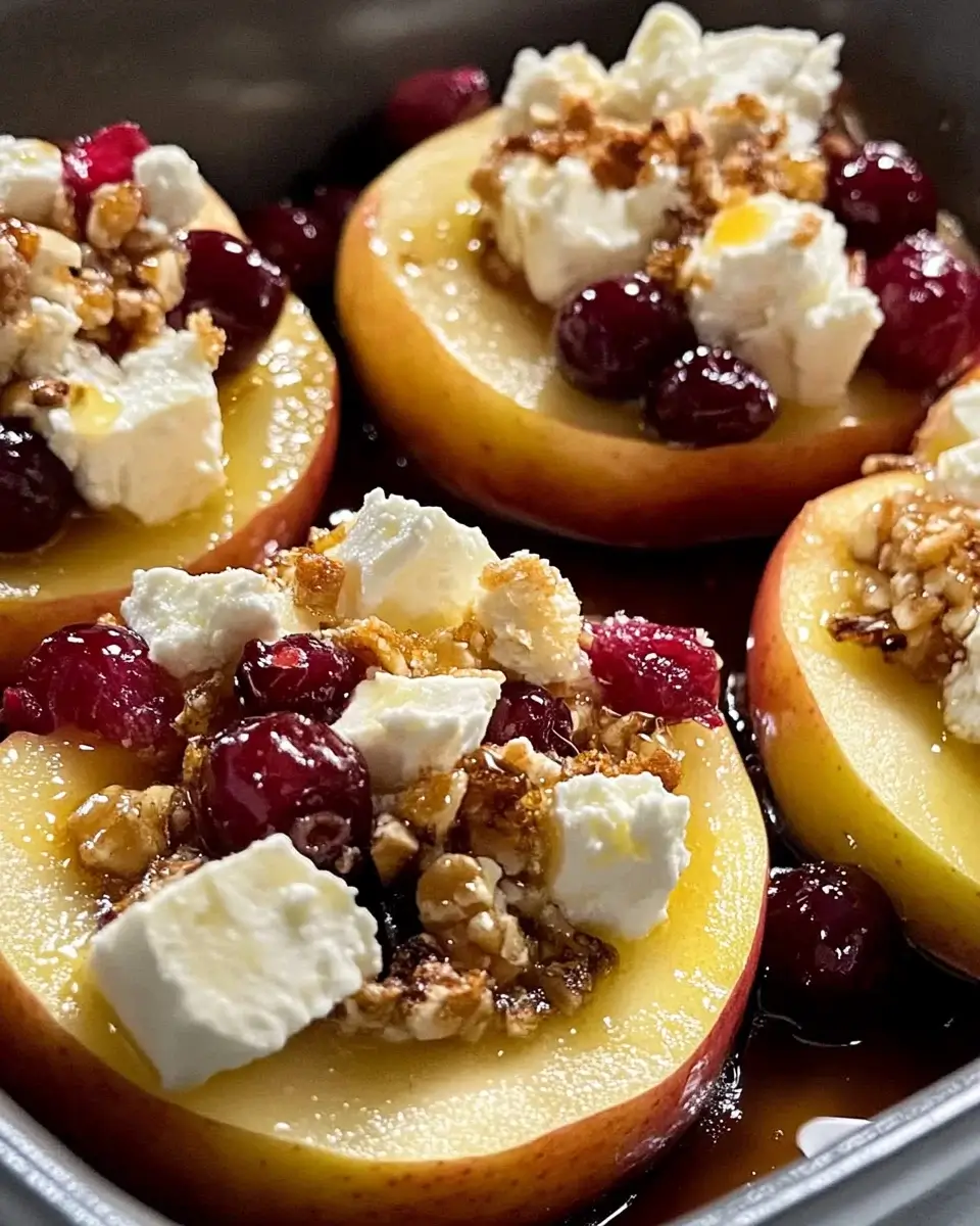 Baked Apples with Feta, Honey, and Cranberries: Ein Genuss!