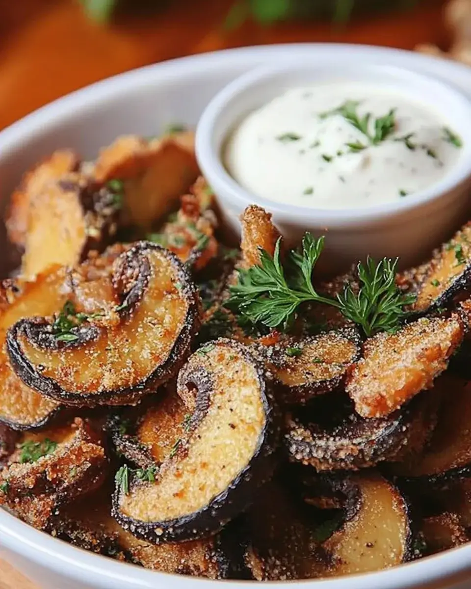 Frittierte Champignons mit Ranch: Ein einfaches Rezept!