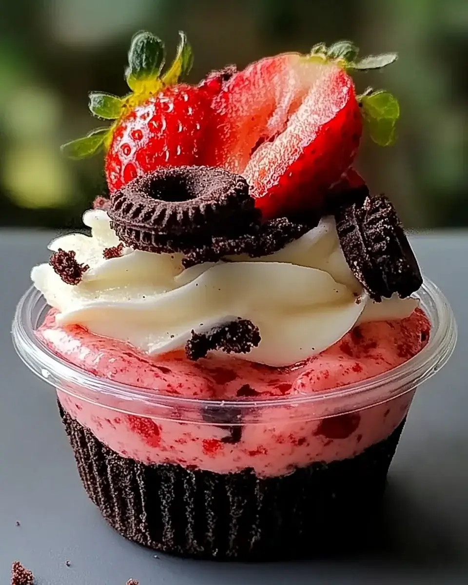 Erdbeer-Oreo-Käsekuchen im Glas: Einfach himmlisch!