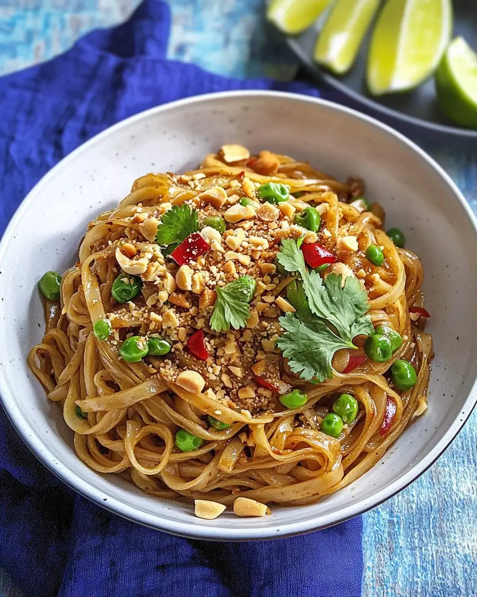 Thai Peanut Noodles: Entdecken Sie das einfache Rezept!