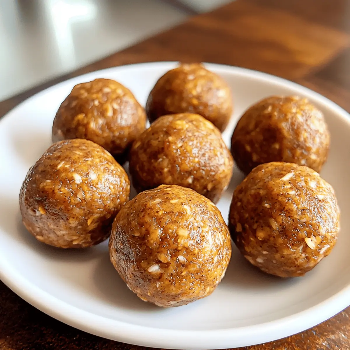 No-Bake Kürbis-Pie Energiebällchen Rezept