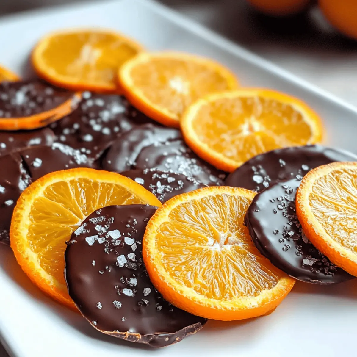 Selbstgemachte Kandierte Orangenscheiben für Feiertage