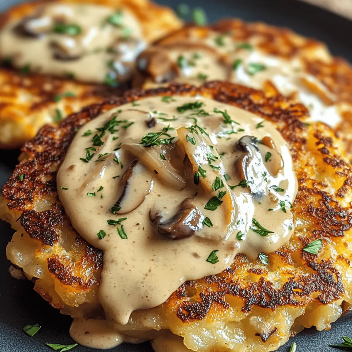 Der Ausgang: Köstliche Mozzarella Rösti Rezept