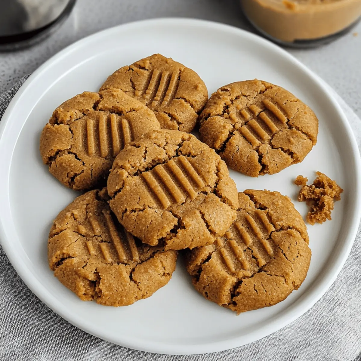 Schnelle Biscoff Cookies mit nur 3 Zutaten