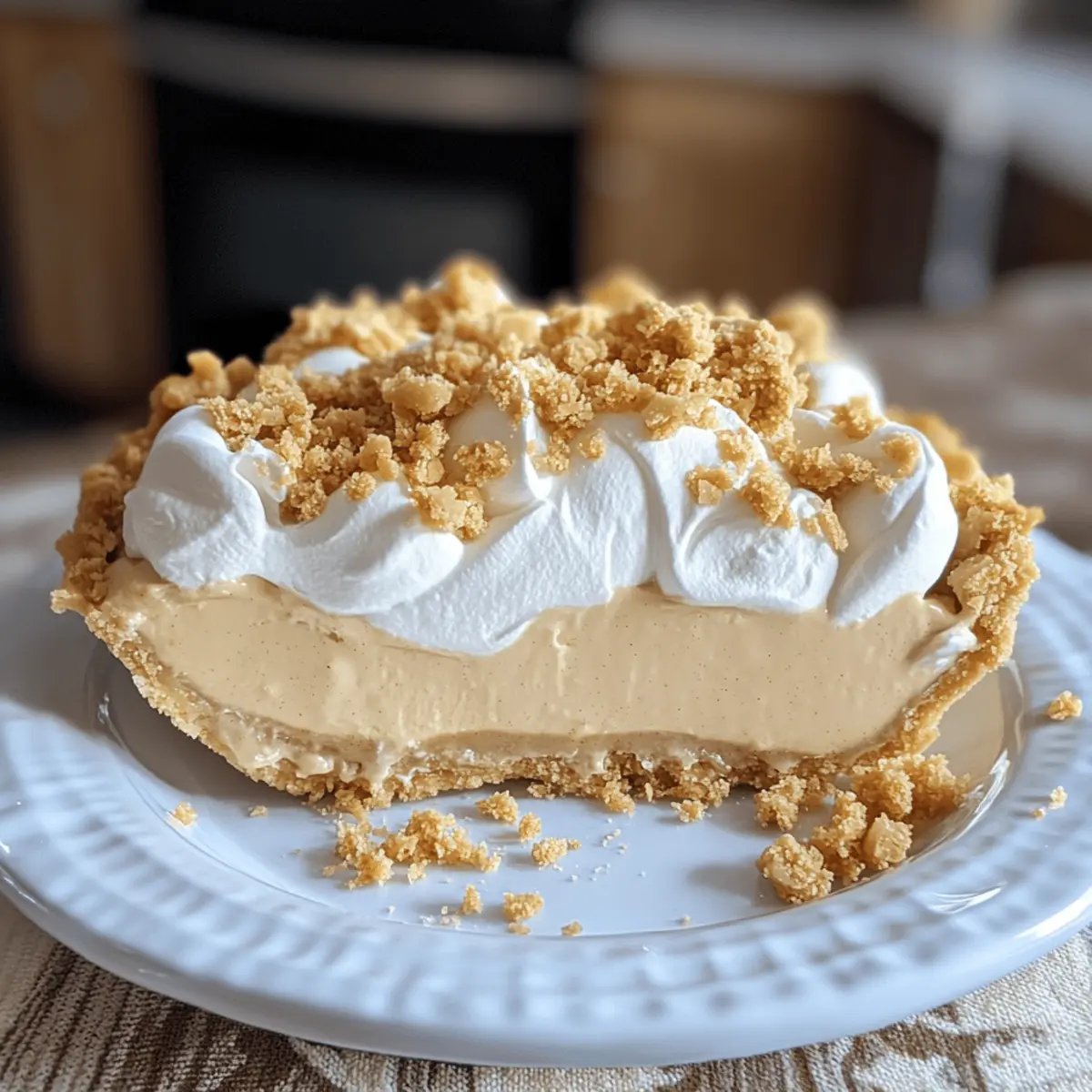 Amish Erdnussbutter-Cream-Pie zur Freude