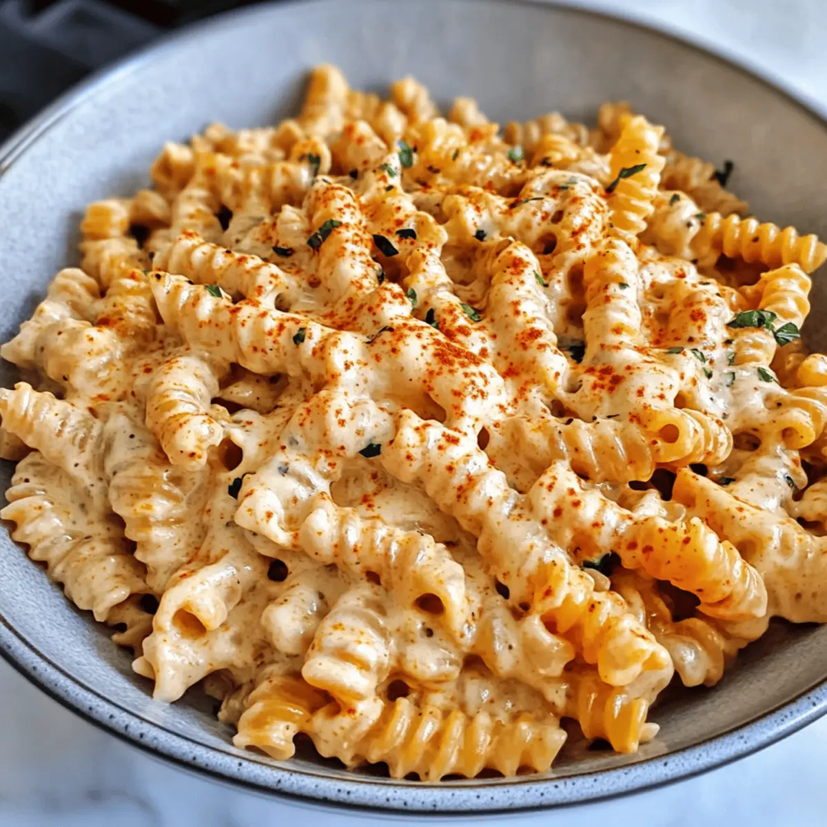 Cremige Cottage Cheese Pasta Sauce für Protein-Liebhaber