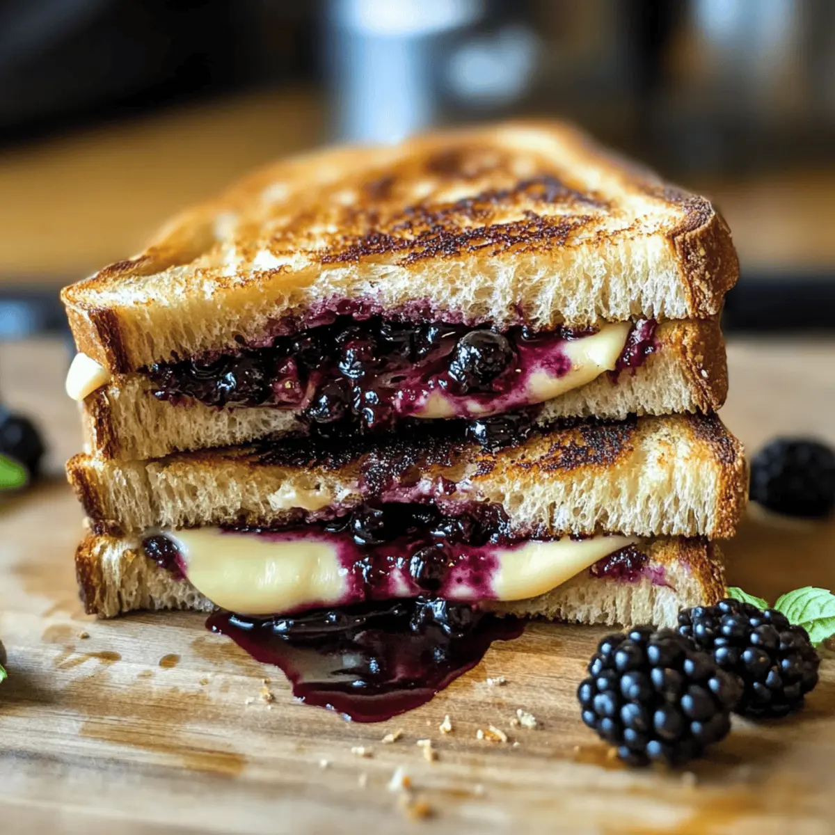 Balsamico Brombeeren Genuss mit Käse