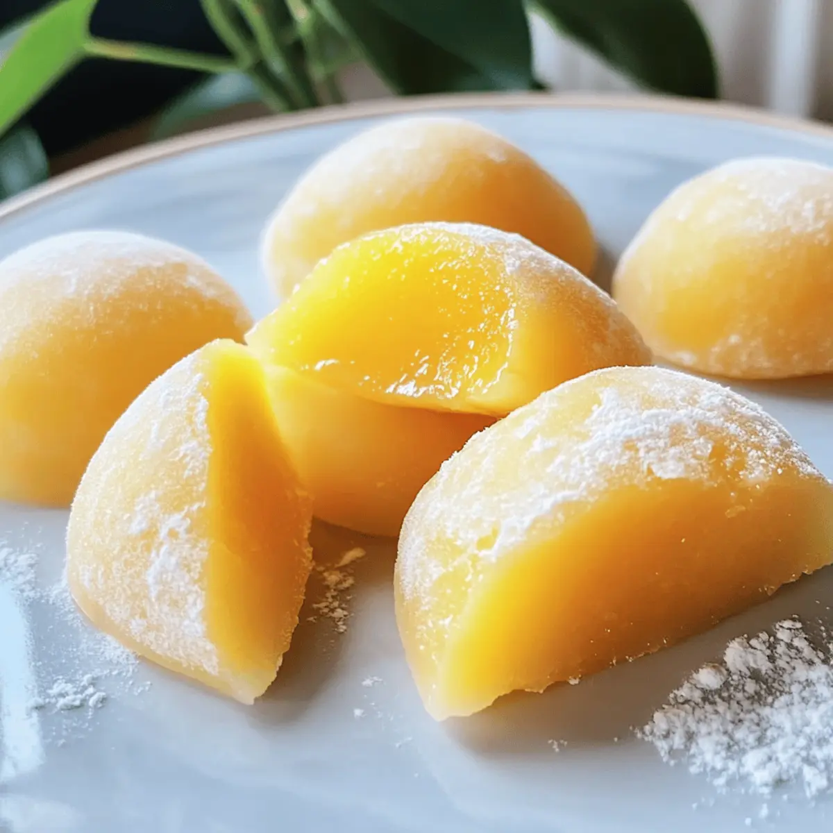 3-Zutaten Mango Mochi: Schnelles, glutenfreies Dessert