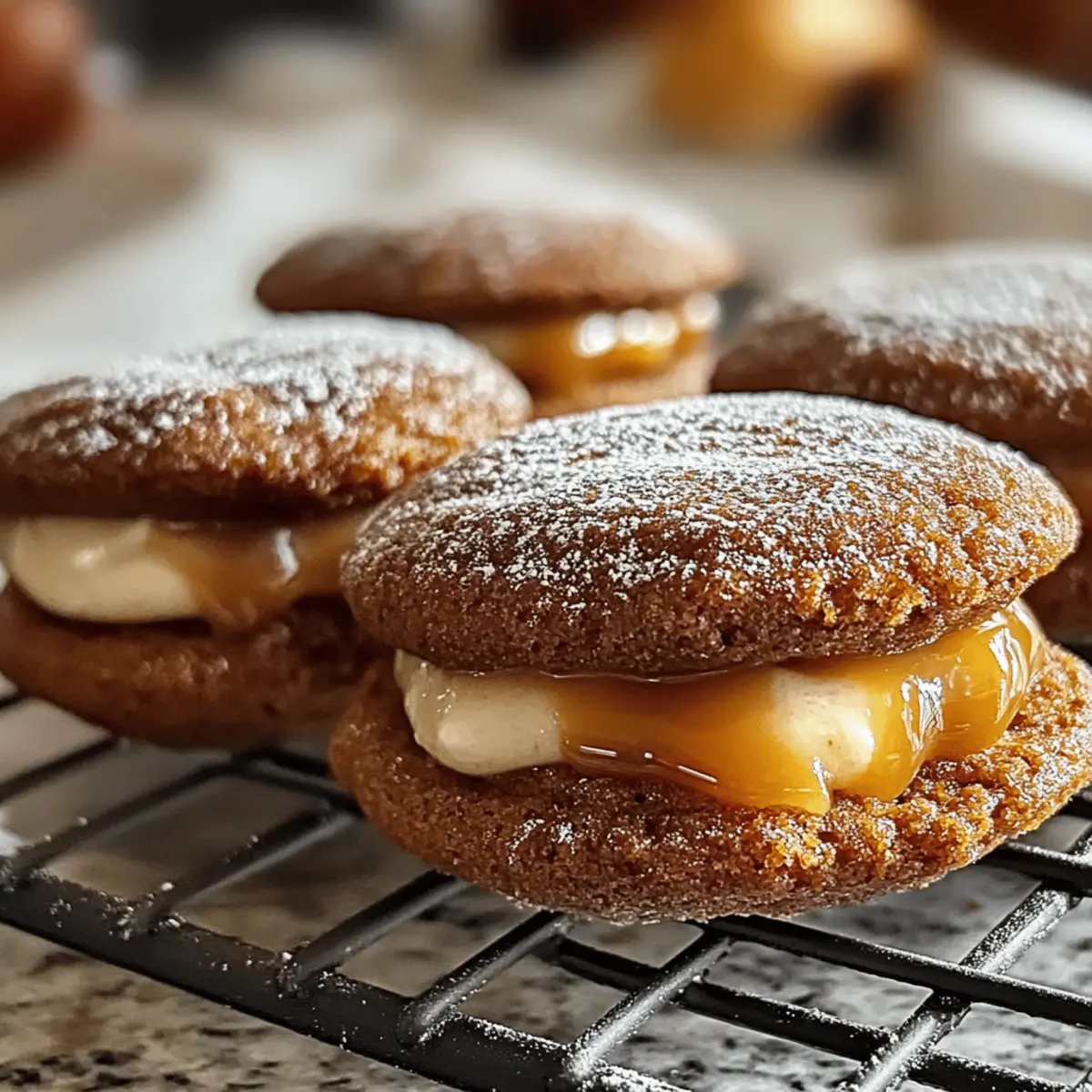 Apfelwein Whoopie Pies mit Karamellfüllung