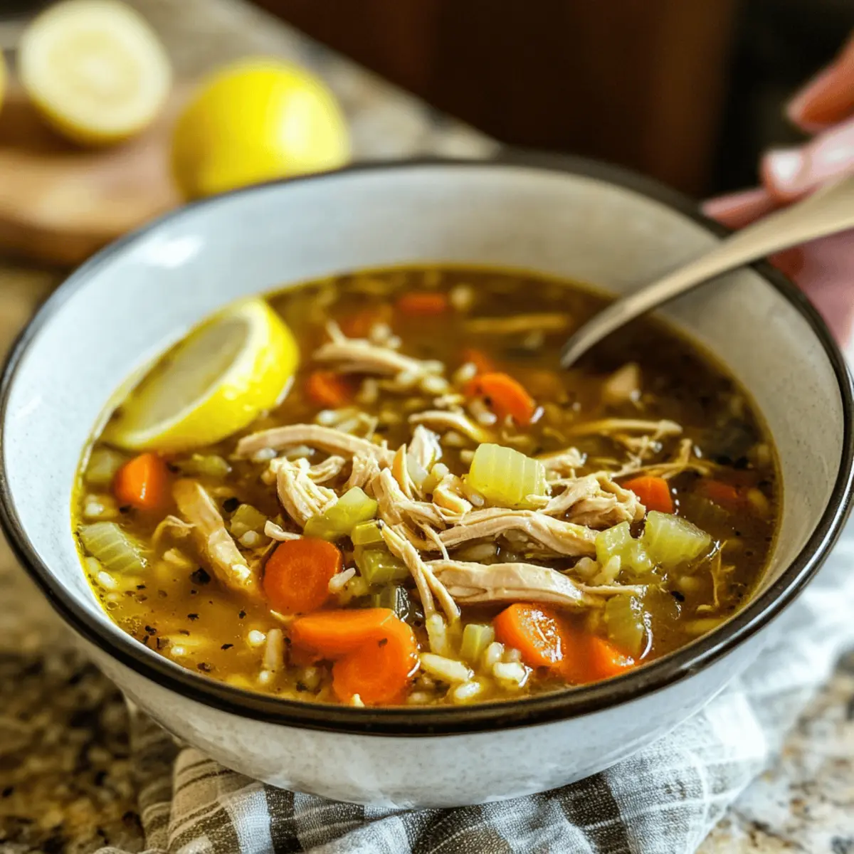 Der Ausgang: Nährstoffreiche Hühnersuppe genießen