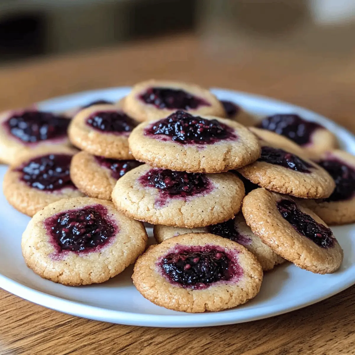 Schwarzbeer-Zitronen-Shortbread-Kekse