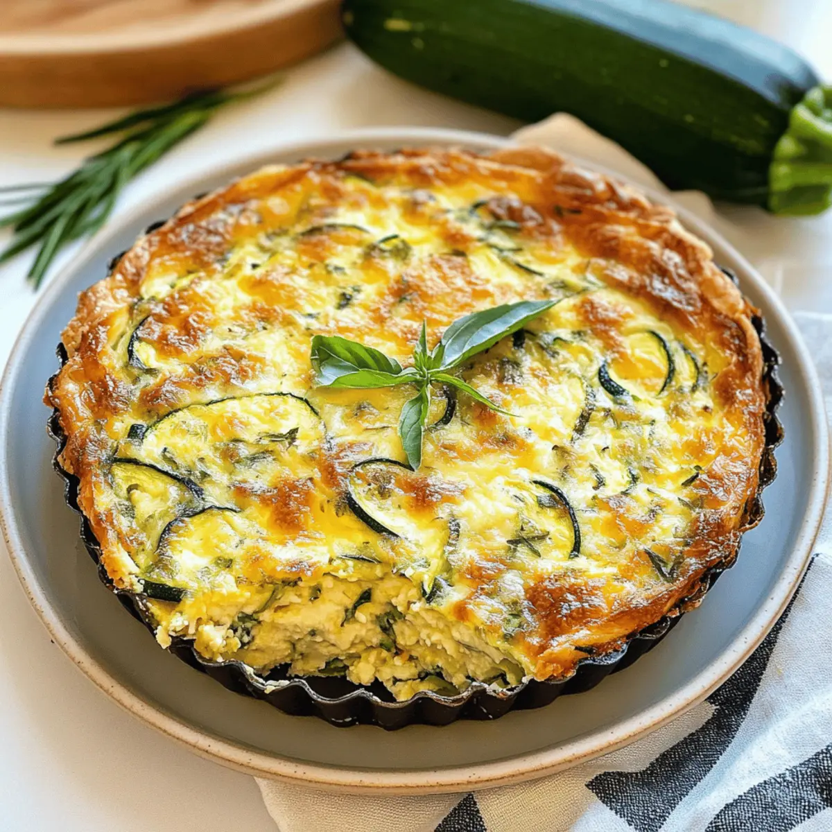 Der Ausgang: Glutenfreie Zucchini-Quiche ohne Teig