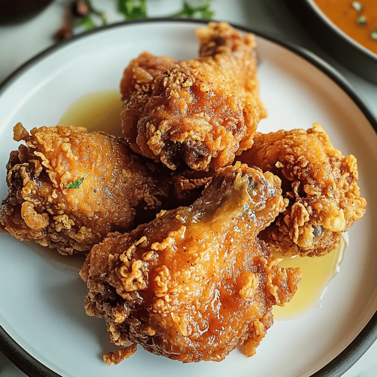 Crispy Spicy Buttermilk Fried Chicken