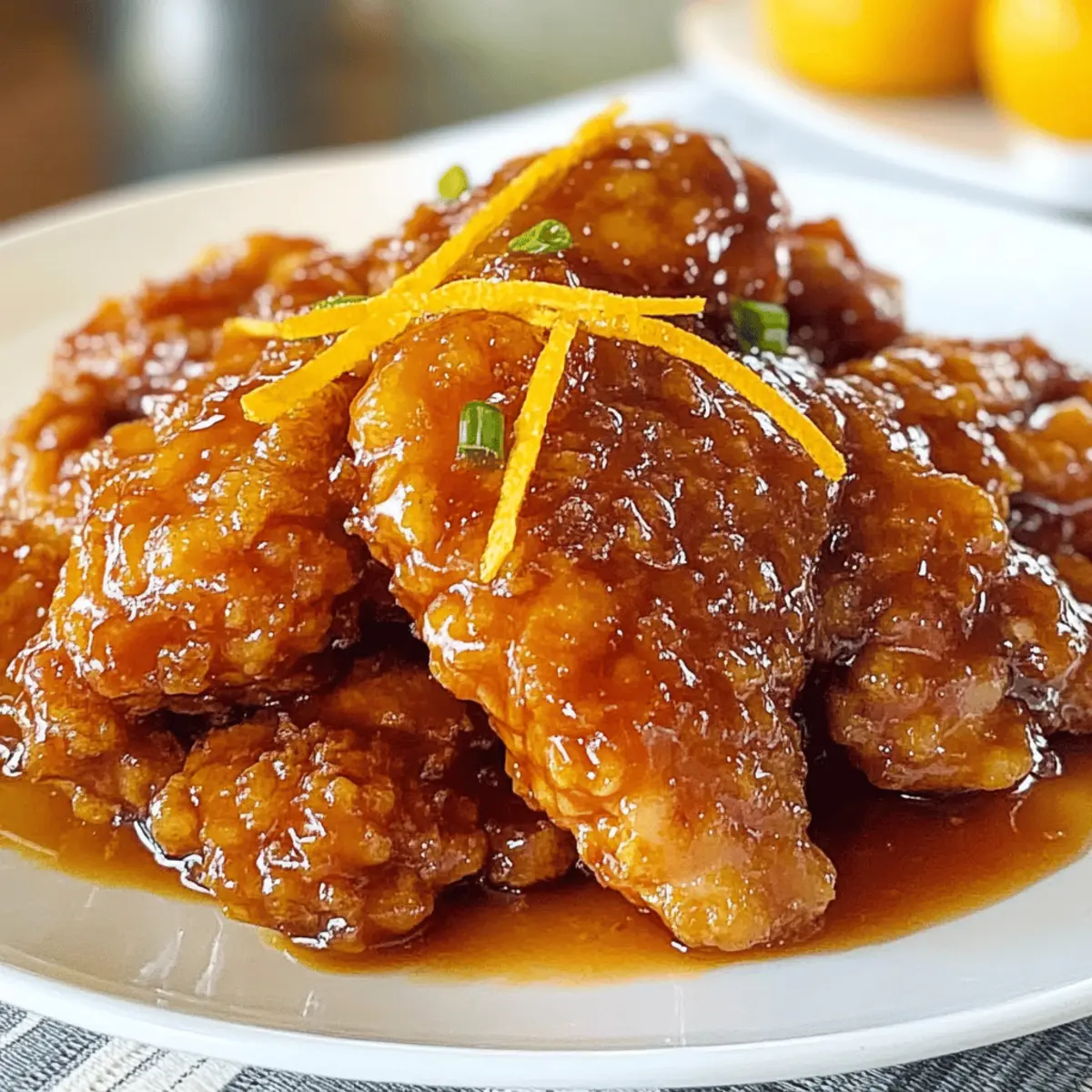 Doppelt knuspriges Orangen Hähnchen für jeden Tag