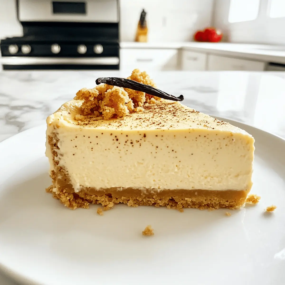 Vanille-Bohnen-Braune-Butter-Käsekuchen
