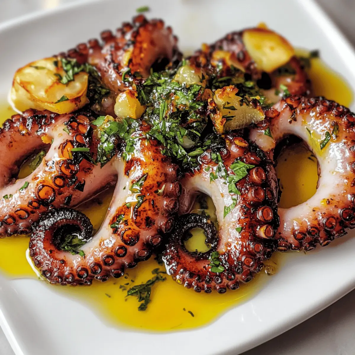 Gegrillter Oktopus im mediterranen Stil