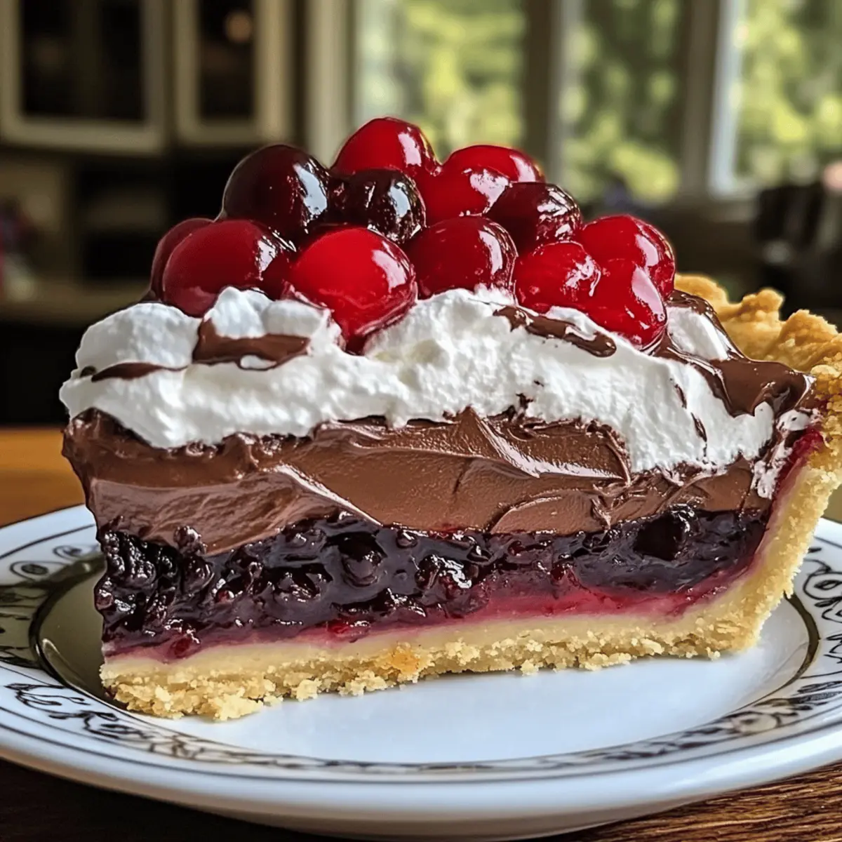 Schokoladen-Kirsch-Creme-Pie ganz einfach genießen