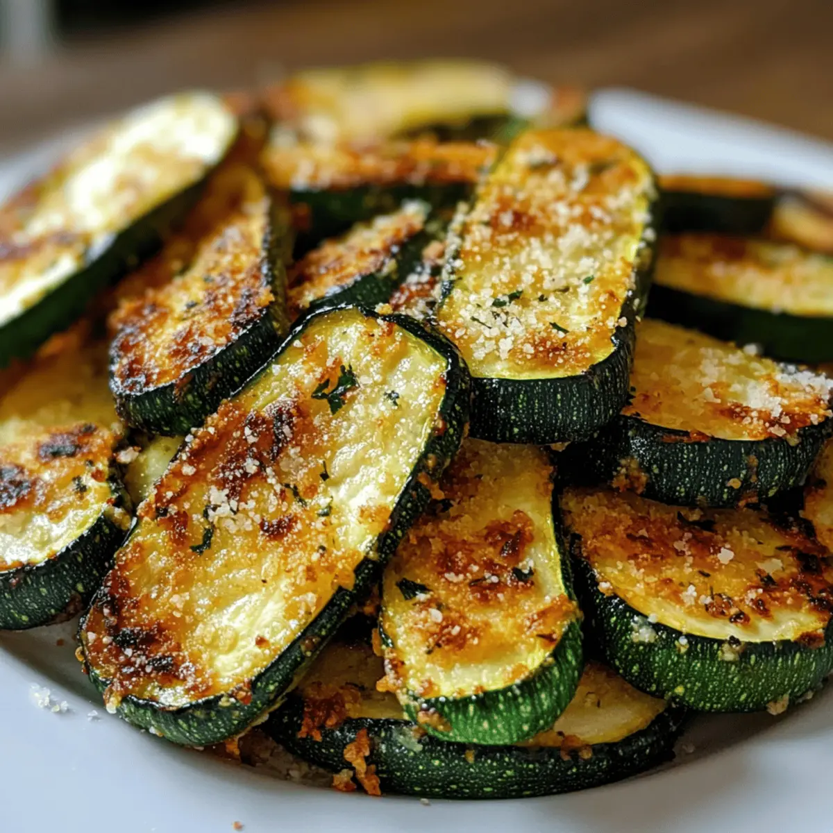 Crispy Air Fryer Zucchini der Ausgang für gesunde Snacks