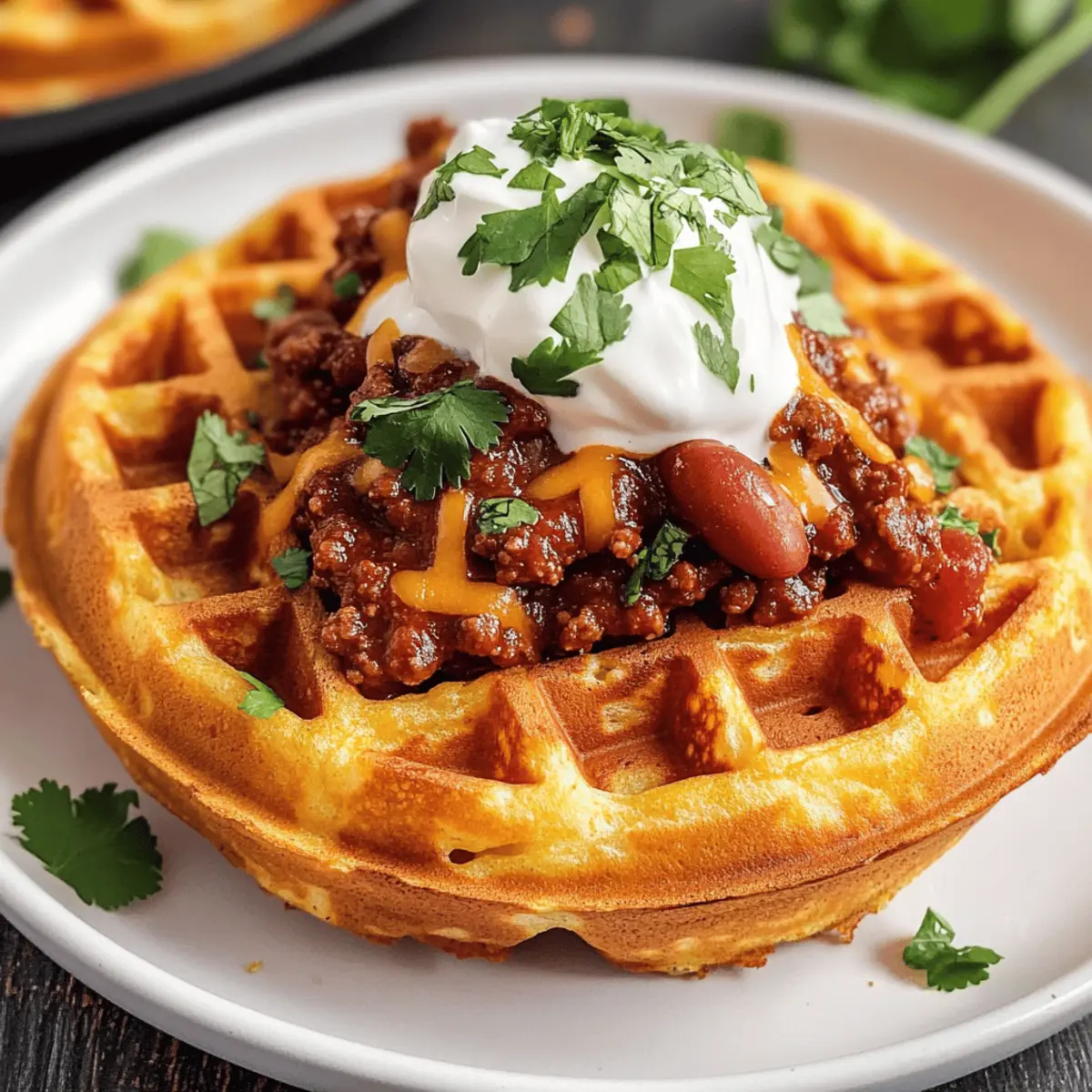 Crispy Cheddar Cornbread Waffles für jeden Anlass