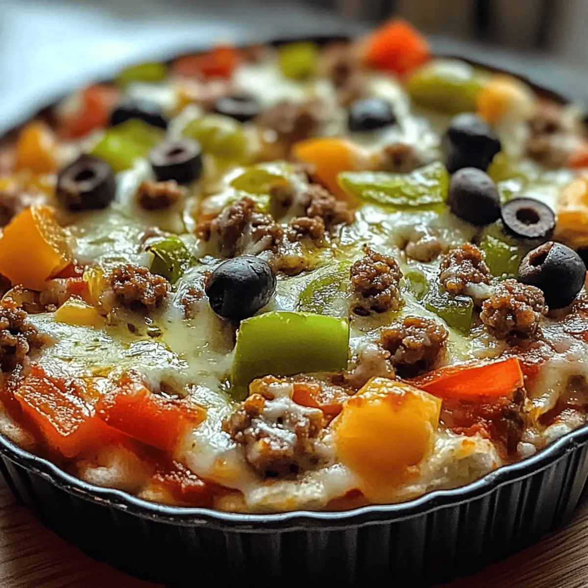 Käse Low Carb Pizzaschüssel: Genuss ohne Reue