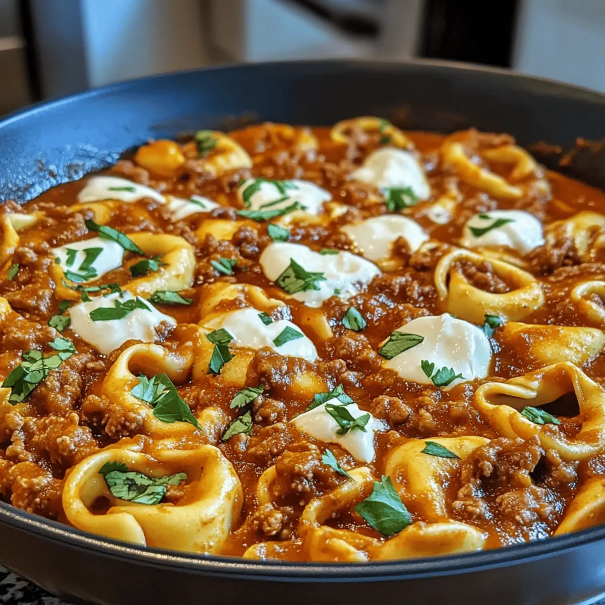 Käse-Bohnen-Enchilada Tortellini schnell und lecker