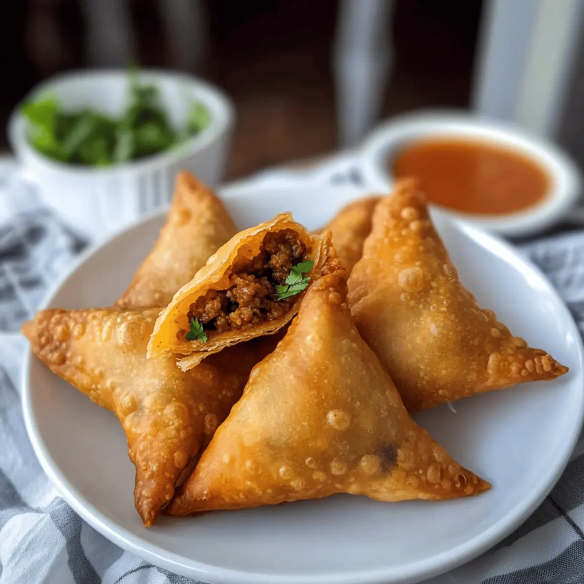 Crispy Keema Samosa - Perfekte Handheld Snacks