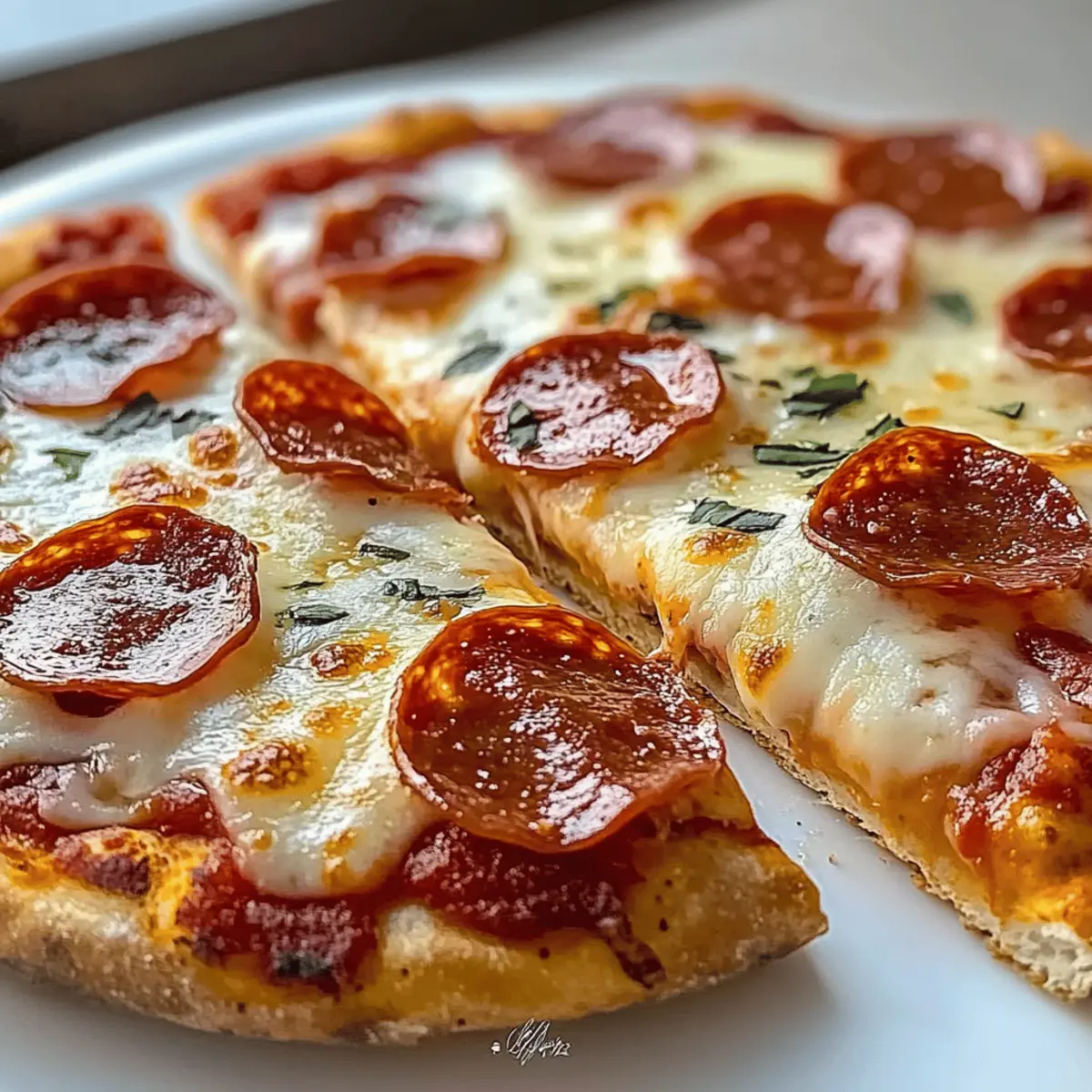 Cottage Cheese Pizza Fladenbrot für Fitnessfans