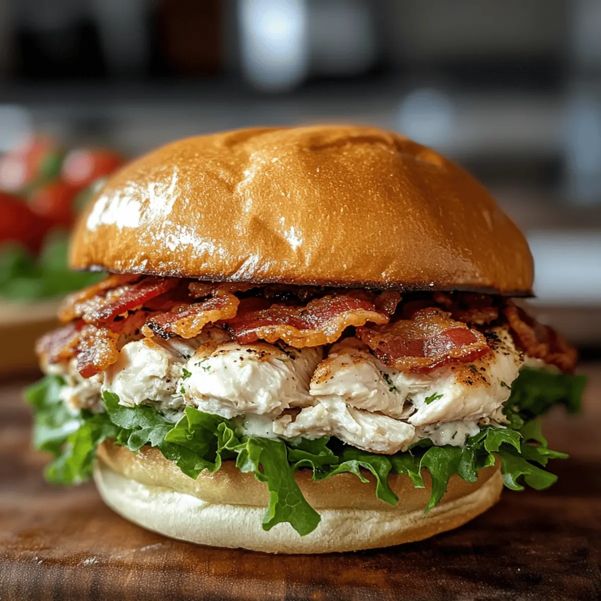 Chopped Chicken Bacon Ranch Sandwich für jeden Tag