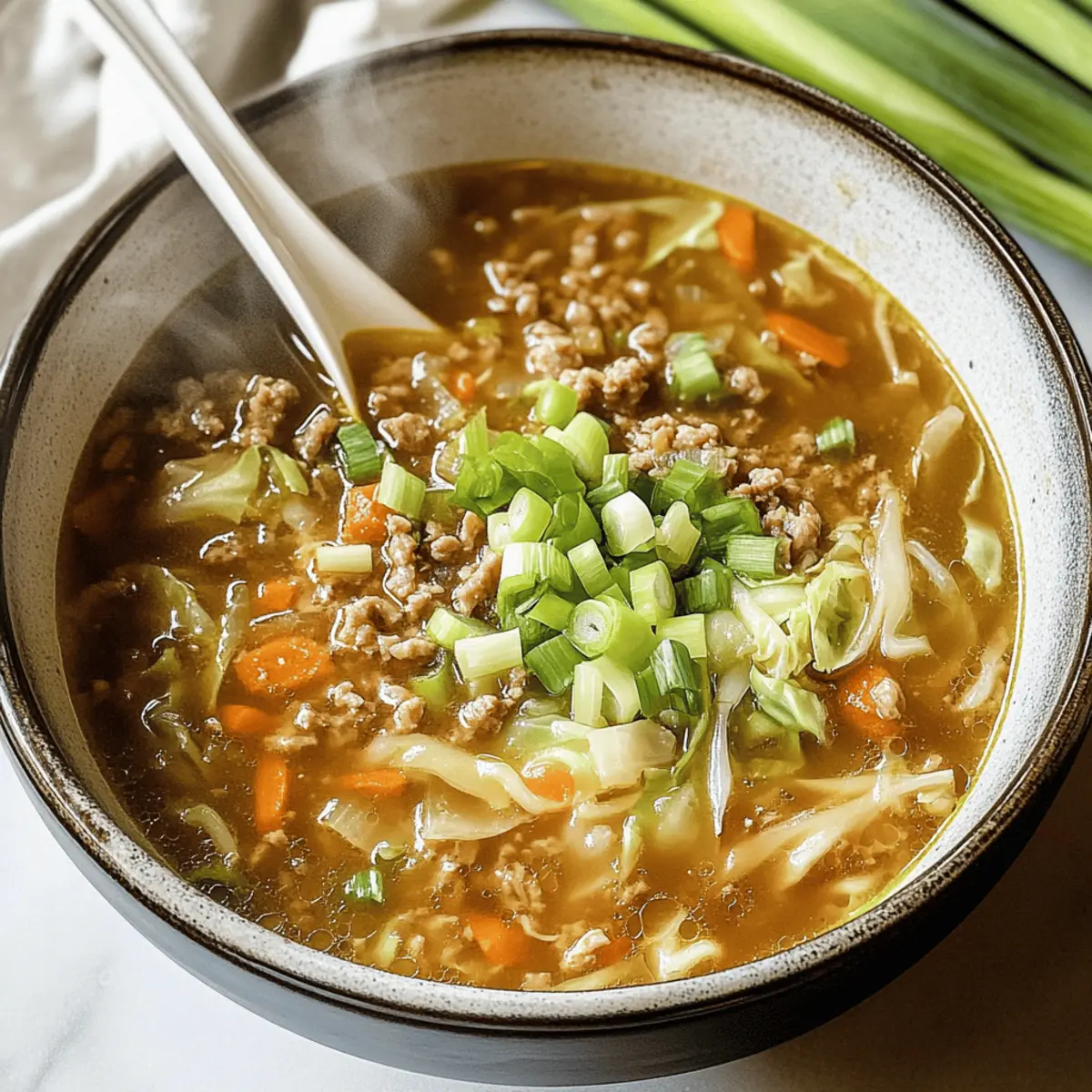 Paleo Eierrollen Suppe für gesunde Tage