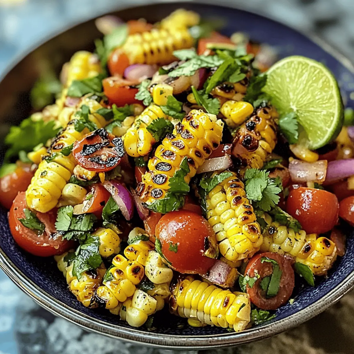 Gegrillter Maissalat frisch und lecker machen