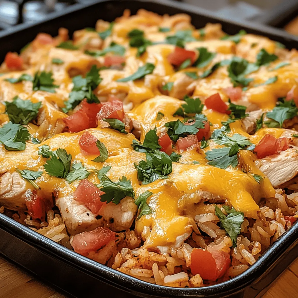 Mexikanisches Hähnchen mit Reis: Einfache Backofenliebe