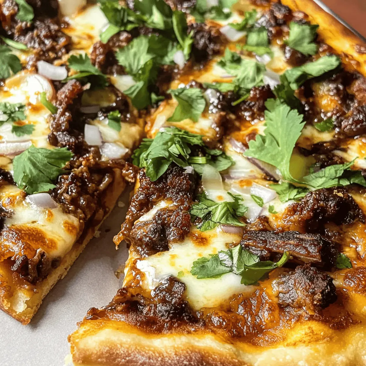Birria Pizza: Tacos und Pizza in einem Gericht