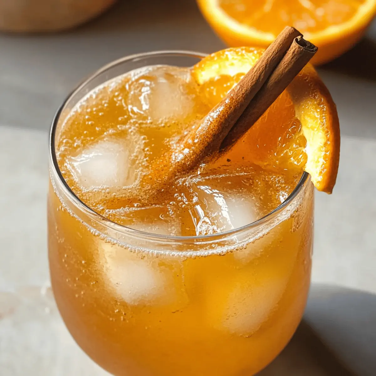 Erfrischender Orange Zimt Eistee für den Sommer