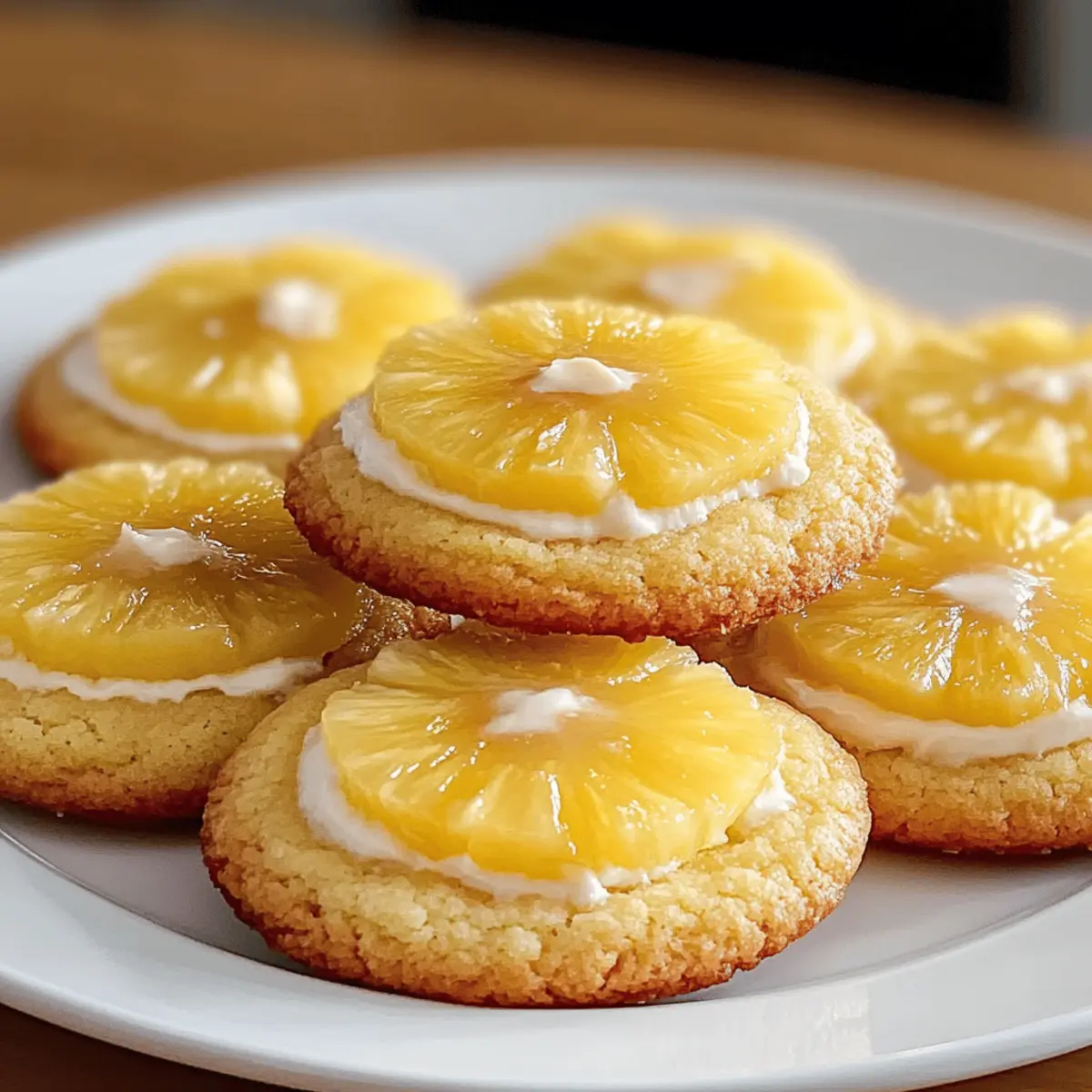 Ananas-Zuckerplätzchen für den Sommergenuss