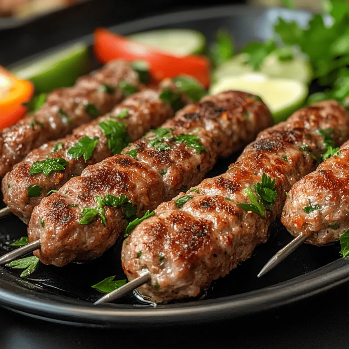 Saftige Mittlere Ost Kofta Kebabs