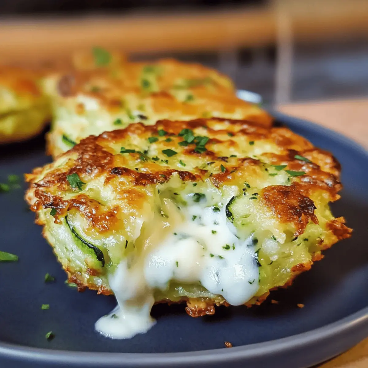 Krosse Zucchini-Puffer in nur 20 Minuten