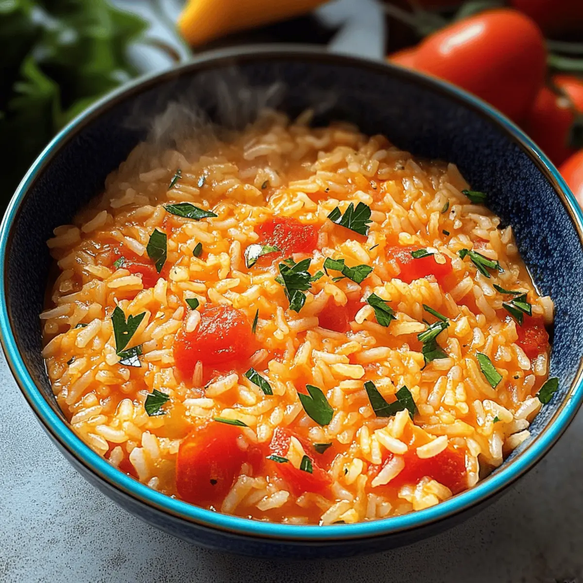 Den Ausgang: Portugiesischer Tomatenreis leicht gemacht