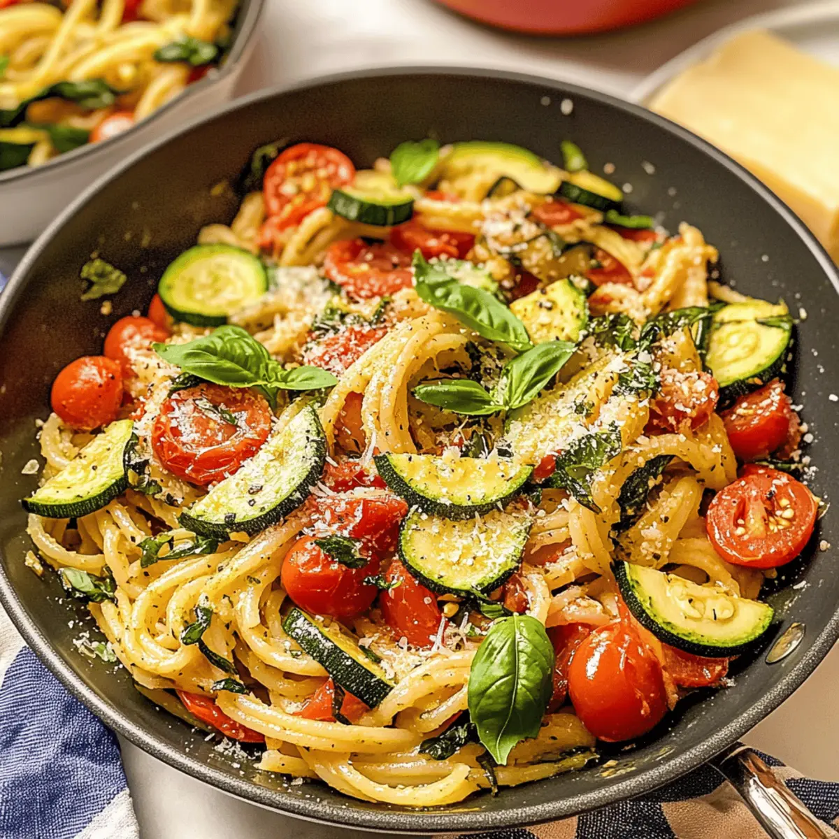 Tomaten Zucchini Pasta in 30 Minuten genießen